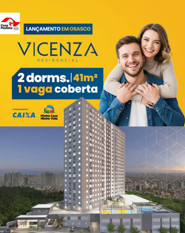 Vicenza Residencial | 2 dormitórios | Osasco | a partir de 273.449,00