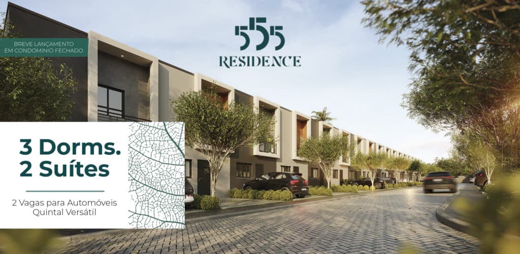 555 Residence | Casas de 3 e 2 dormitórios | Cotia | a partir de 540.000,00